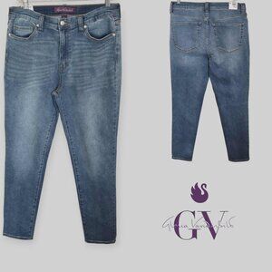 Gloria Vanderbilt  High Rise Blue denim Skinny Jeans Womens Large 12-14
